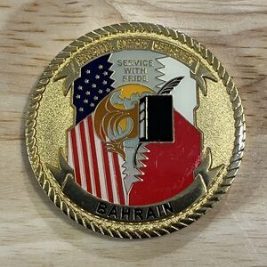 Challenge Coin Personnel Support Detachment (PSD) in Bahrain Officer in Charge